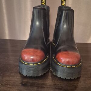 Dr. Martens Black and Brown Chelsea Boots